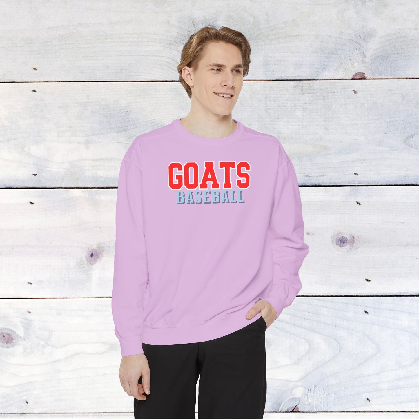 Goats Baseball Comfort Color Sweatshirt