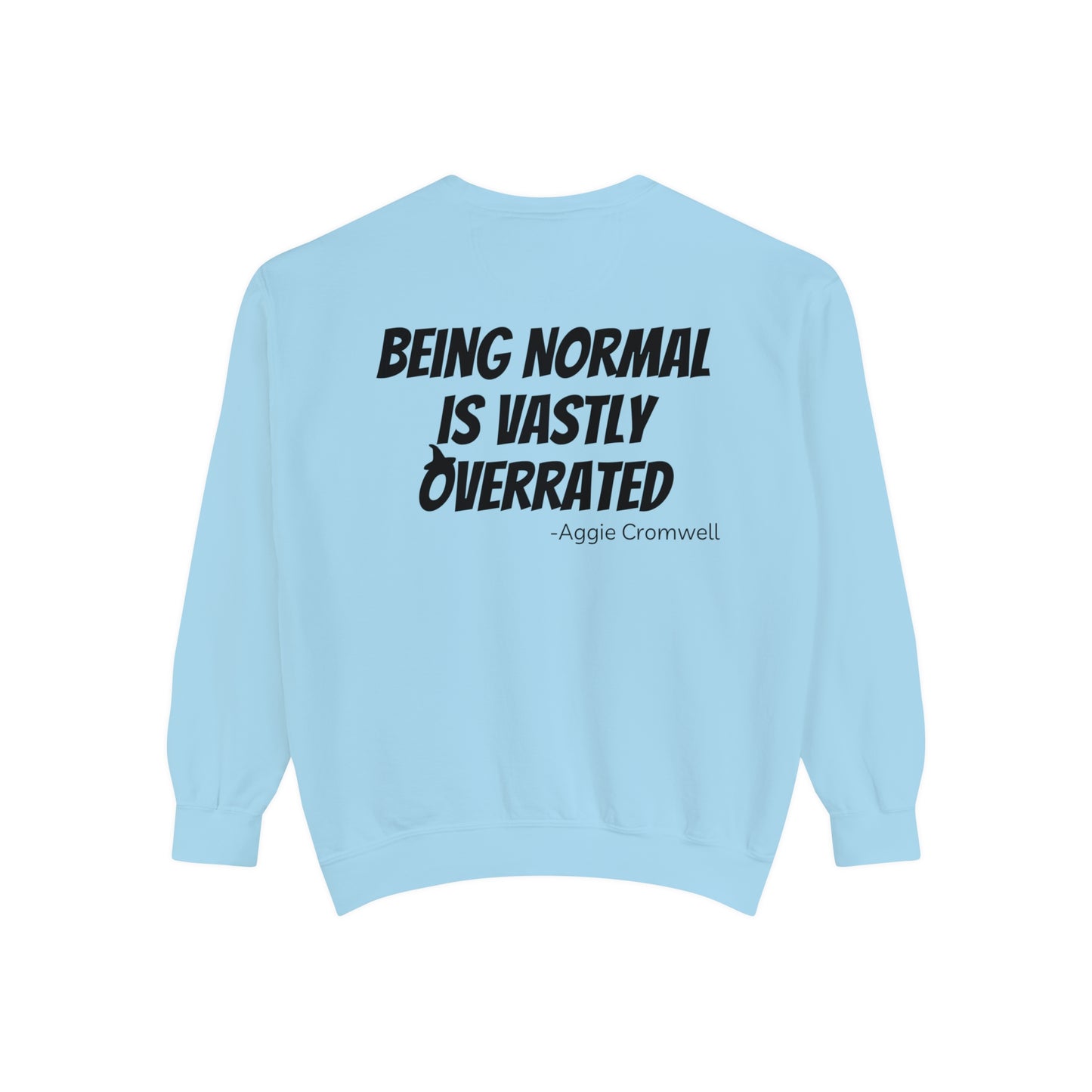 Skull Front, Vastly Overrated Back - Comfort Colors Pullover - Multi Color Options