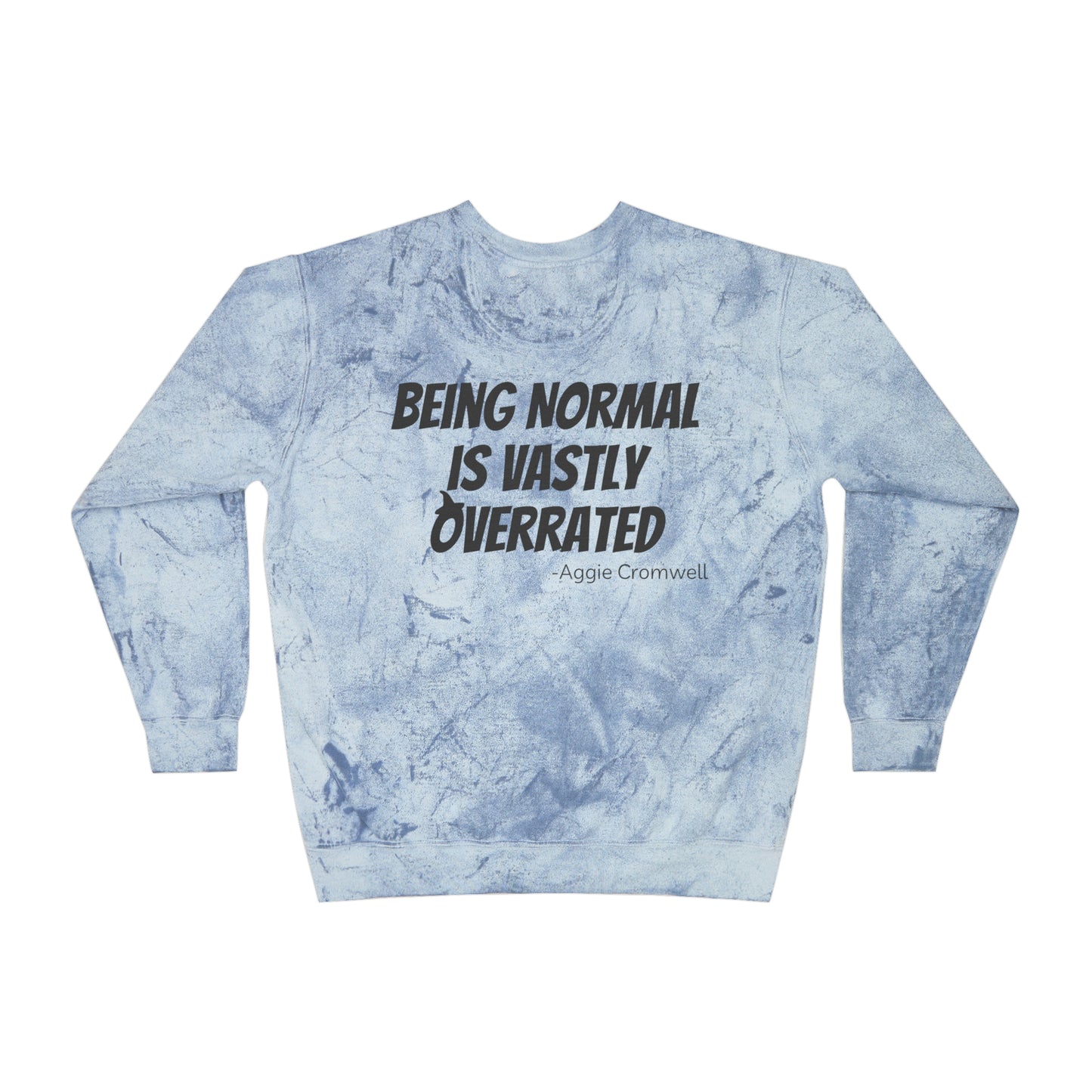 Skull Front, Vastly Overrated Back - Color Blast Comfort Colors Pullover - Multi Color Options