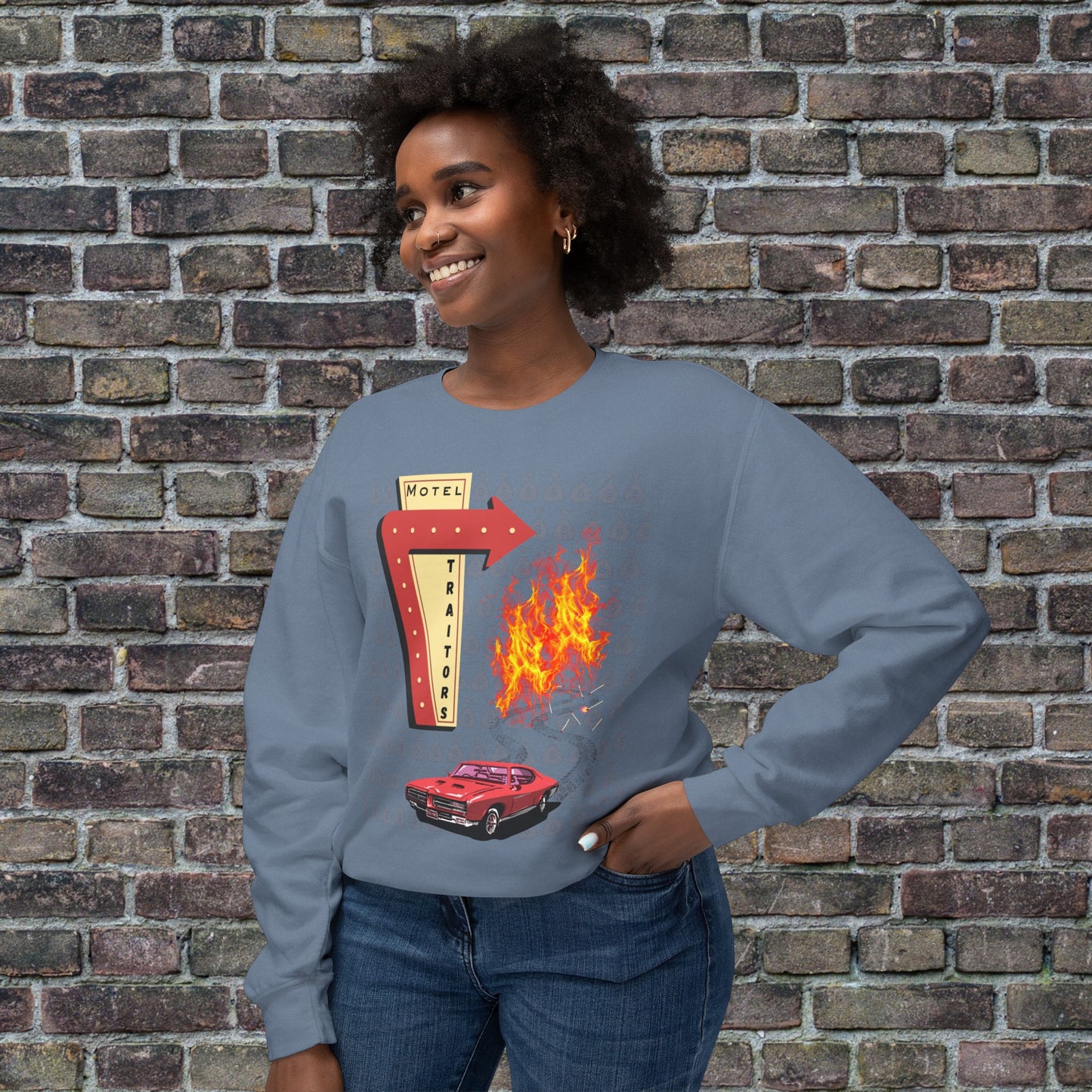 Motel Traitors, Getaway Car - Comfort Colors Sweater