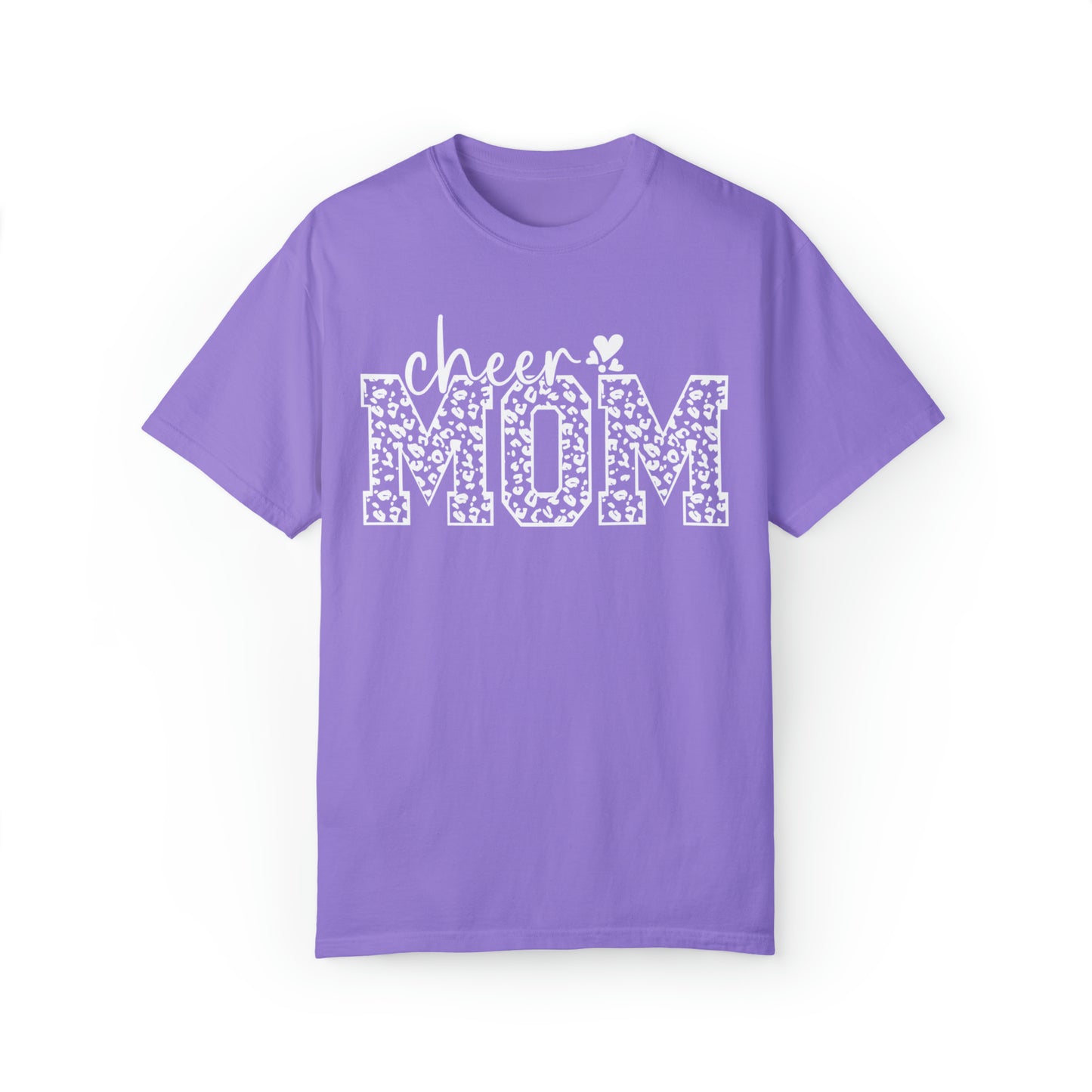 Cheetah Cheer Mom - Comfort Colors T
