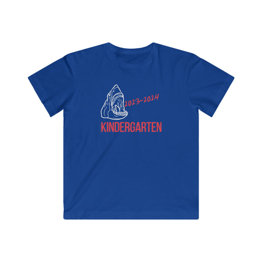 Shark, Kindergarten 23-24 T-Shirt  White/Red Text