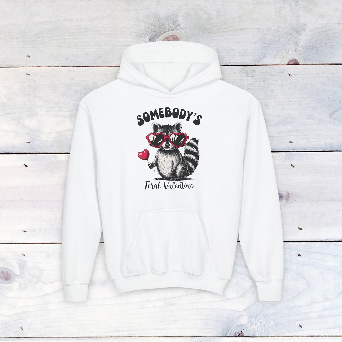 Somebody's Feral Valentine Youth Hoodie