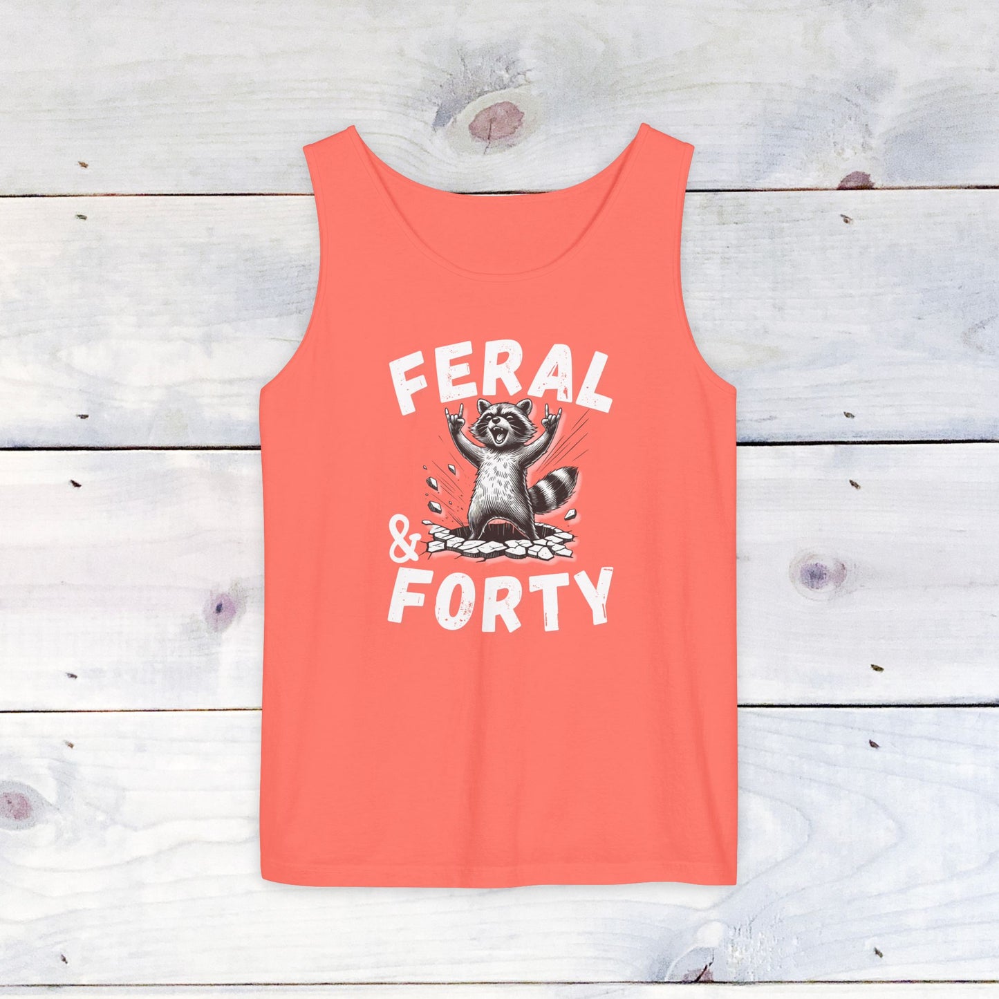 Feral & Forty Rockin' Comfort Colors Tank Top