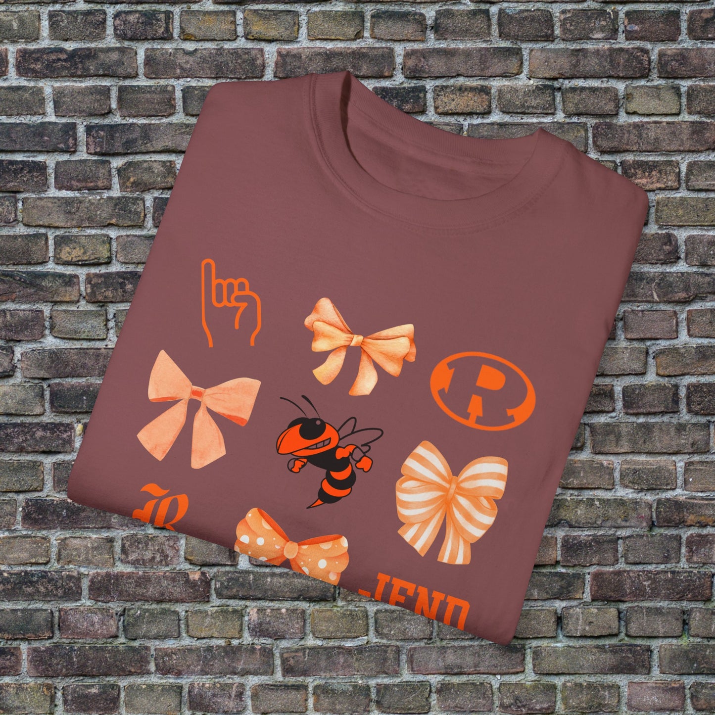 Rockwal Yellowjacket Bow Comfort Colors T
