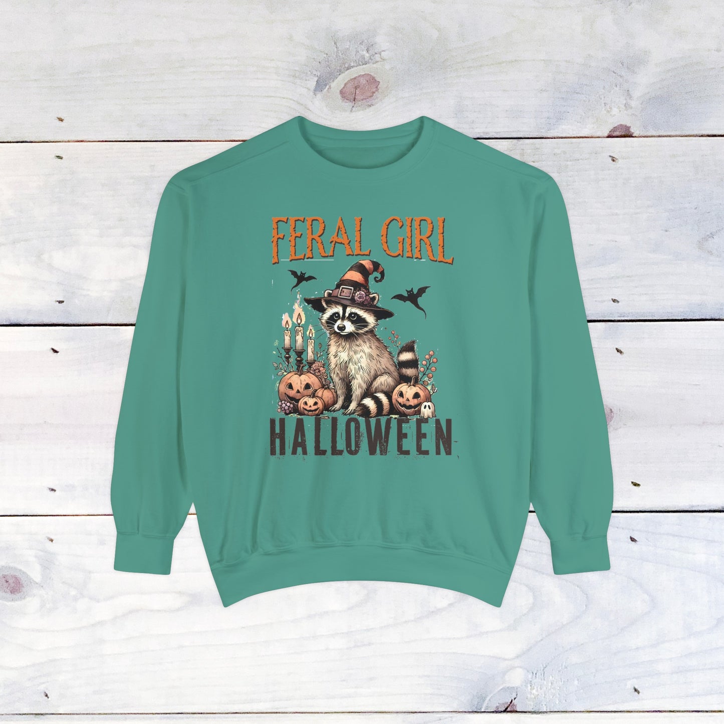 Feral Girl Halloween Comfort Colors Sweater