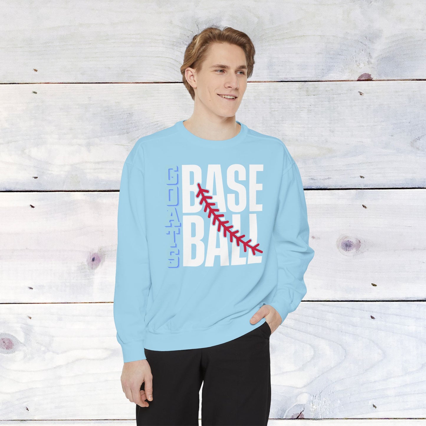 Goats Baseball Comfort Color Sweatshirt