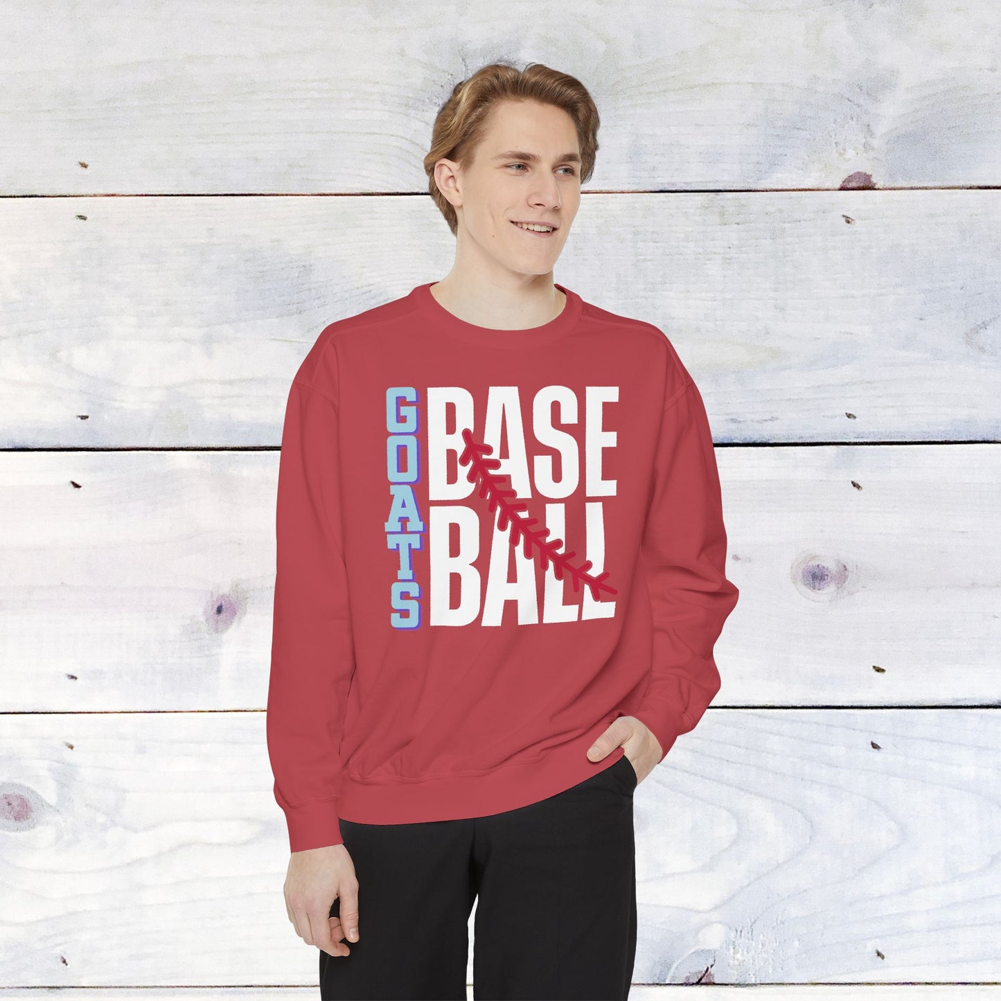 Goats Baseball Comfort Color Sweatshirt