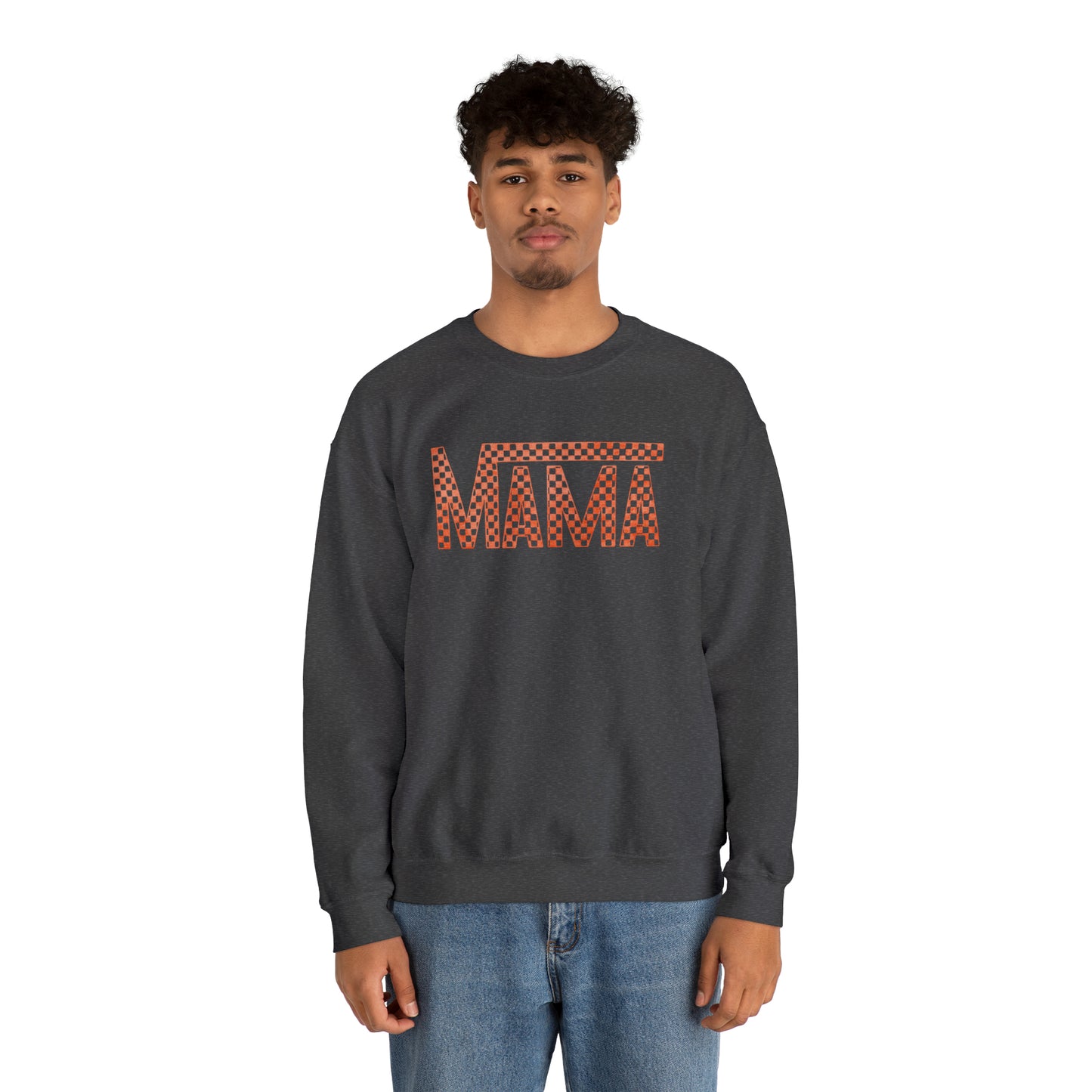 Orange Mama Checkered Sweater