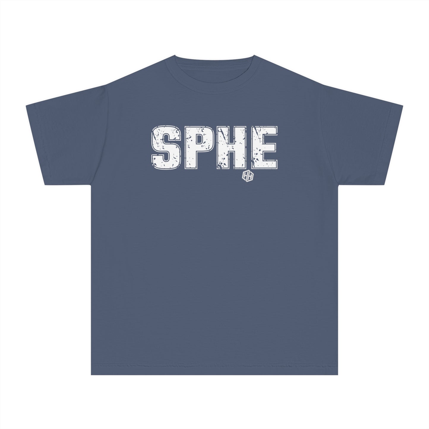 SPHE Youth Comfort Colors T . White Text