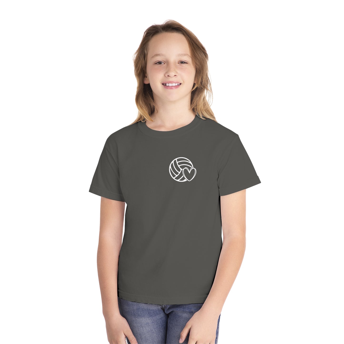 Fun Youth Volleyball Comfort Colors Tee