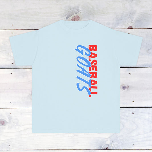 Youth GOATS Baseball Drip Tee -Comfort Colors