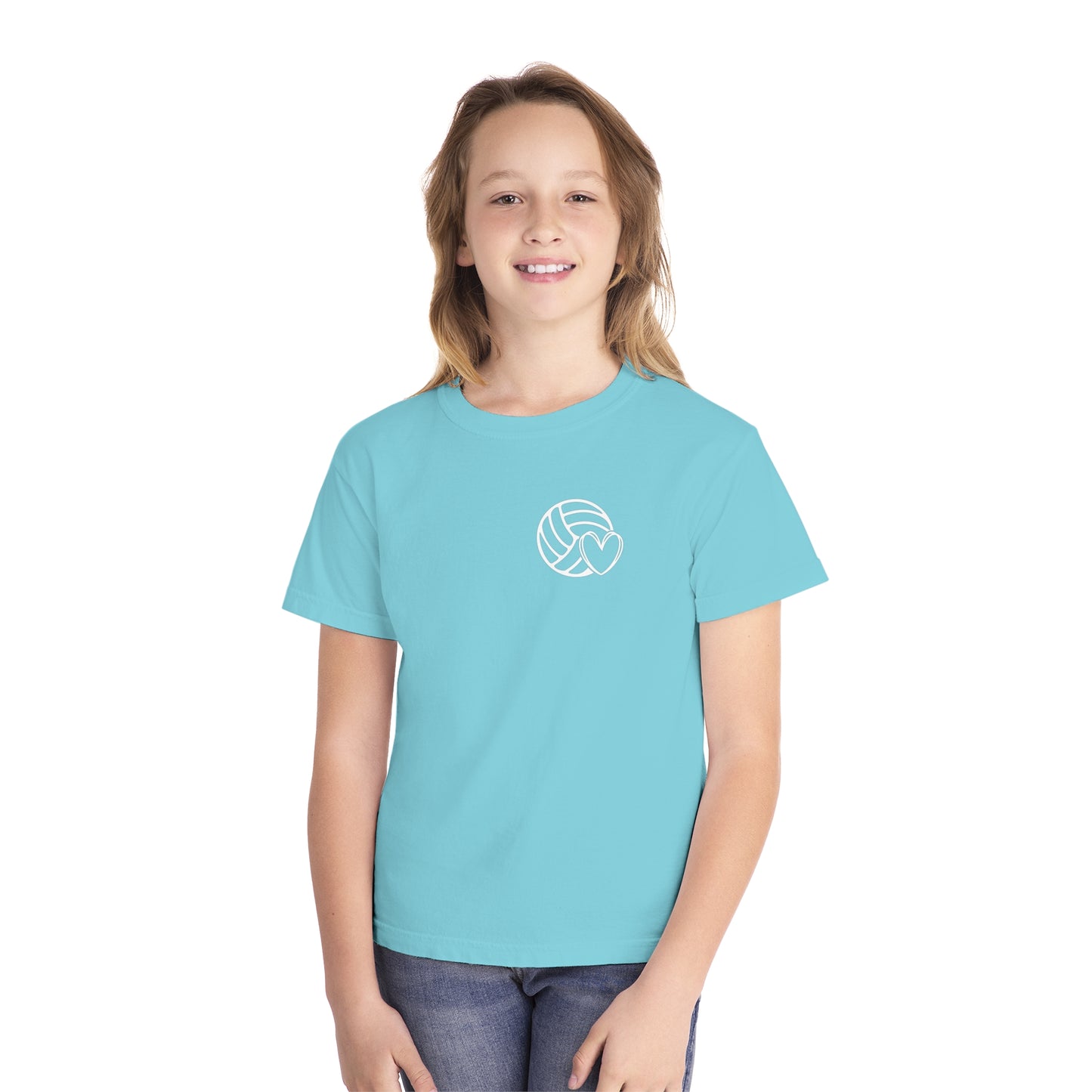 Fun Youth Volleyball Comfort Colors Tee