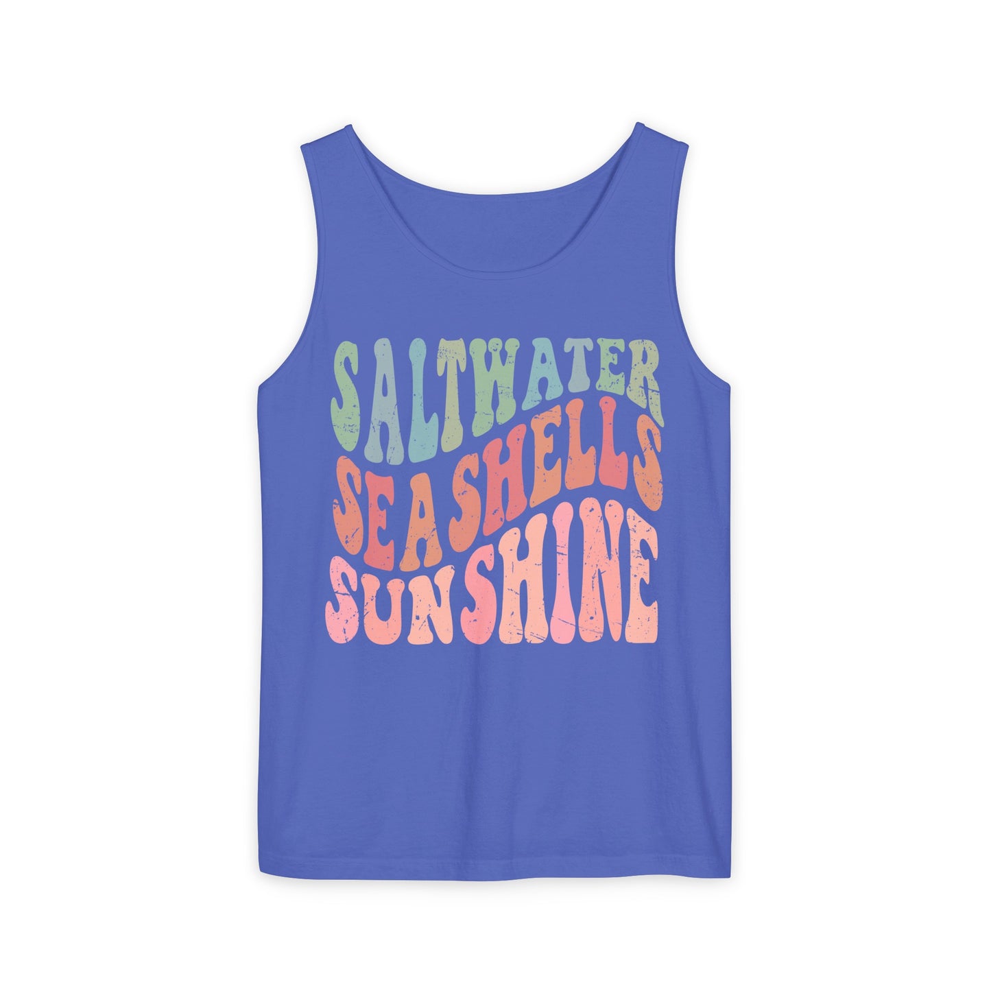 Saltwater, Seashells, Sunshine Tank - Comfort Colors