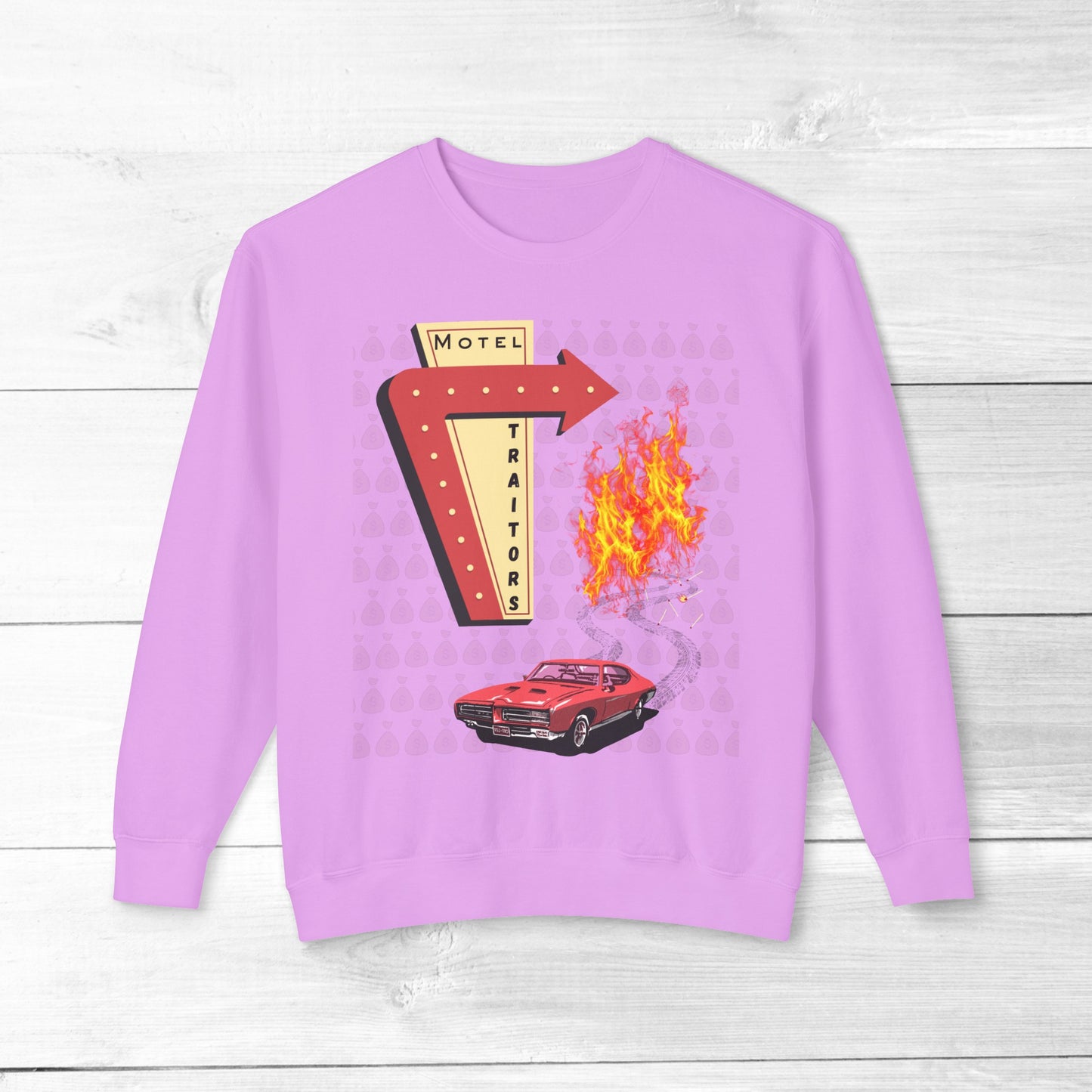 Motel Traitors, Getaway Car - Comfort Colors Sweater