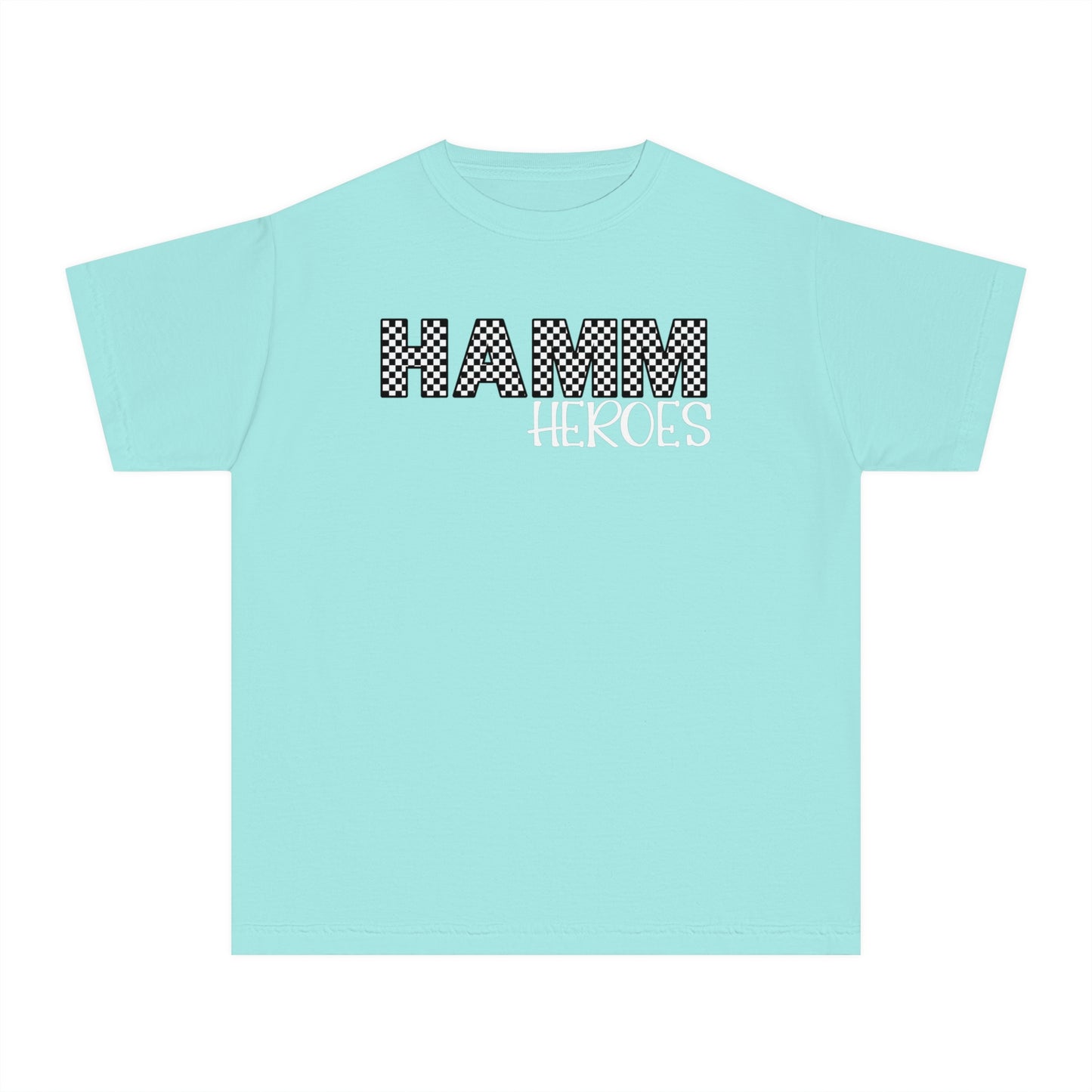 HAMM Checkered Youth Comfort Colors T . White Text