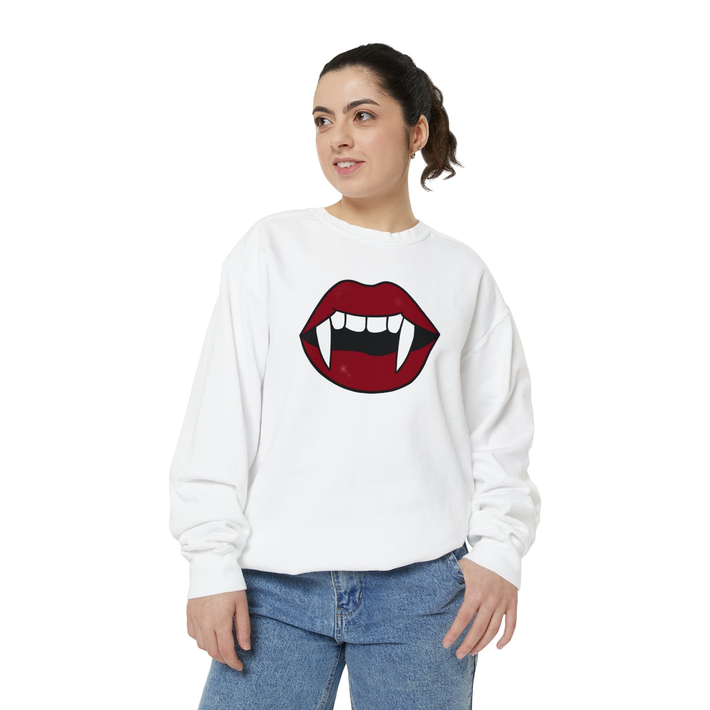 Vampire Fang Comfort Colors Sweater