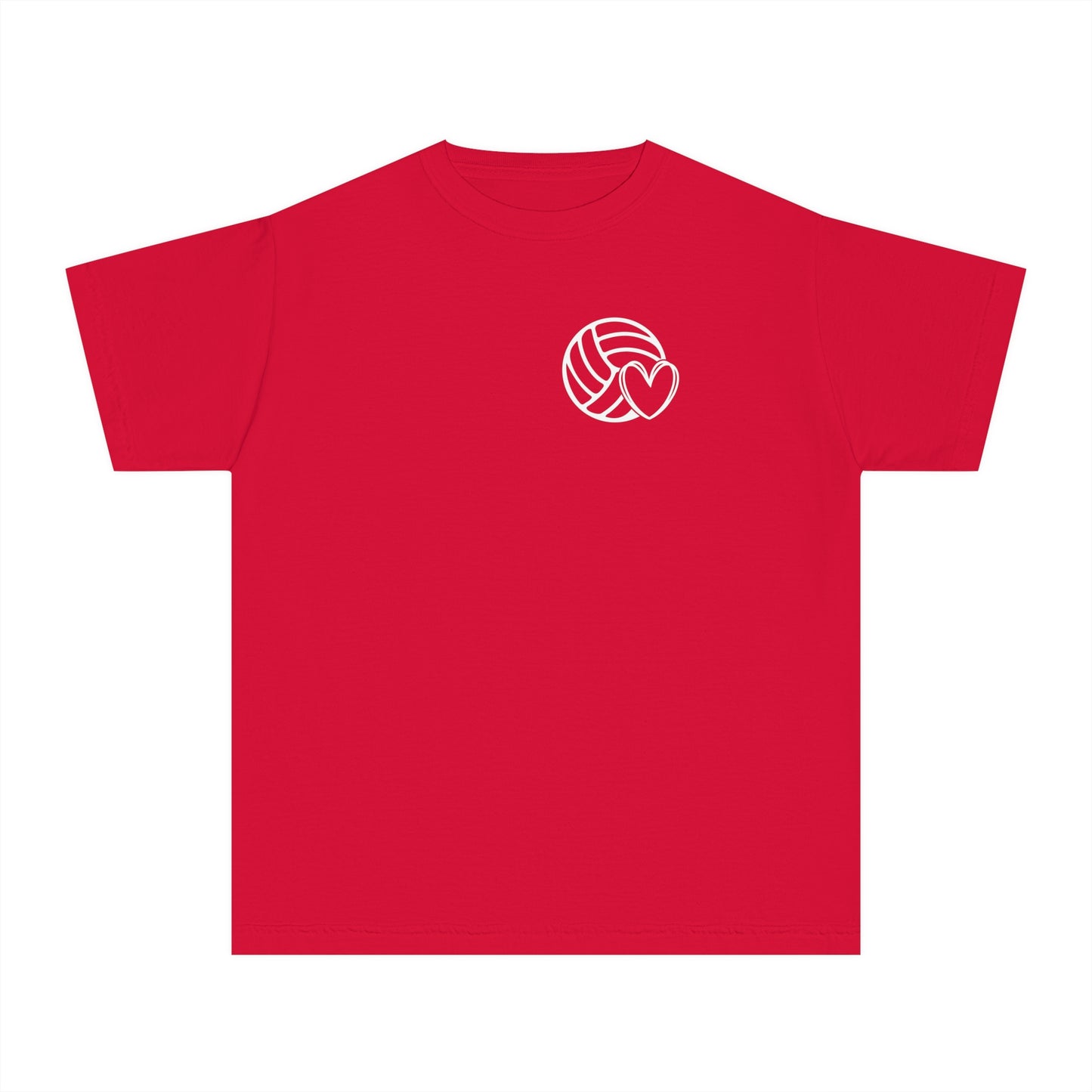 Fun Youth Volleyball Comfort Colors Tee