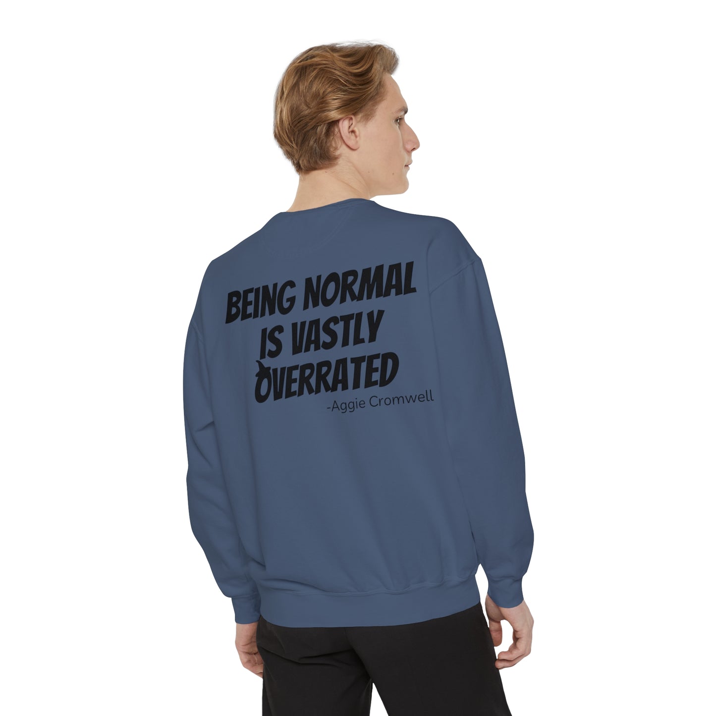 Skull Front, Vastly Overrated Back - Comfort Colors Pullover - Multi Color Options