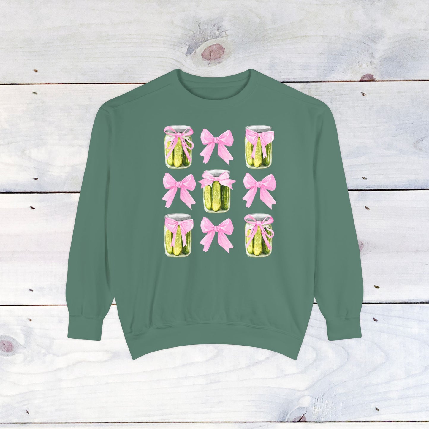 Pickles & Bows Adult Comfort Colors Sweatshirt