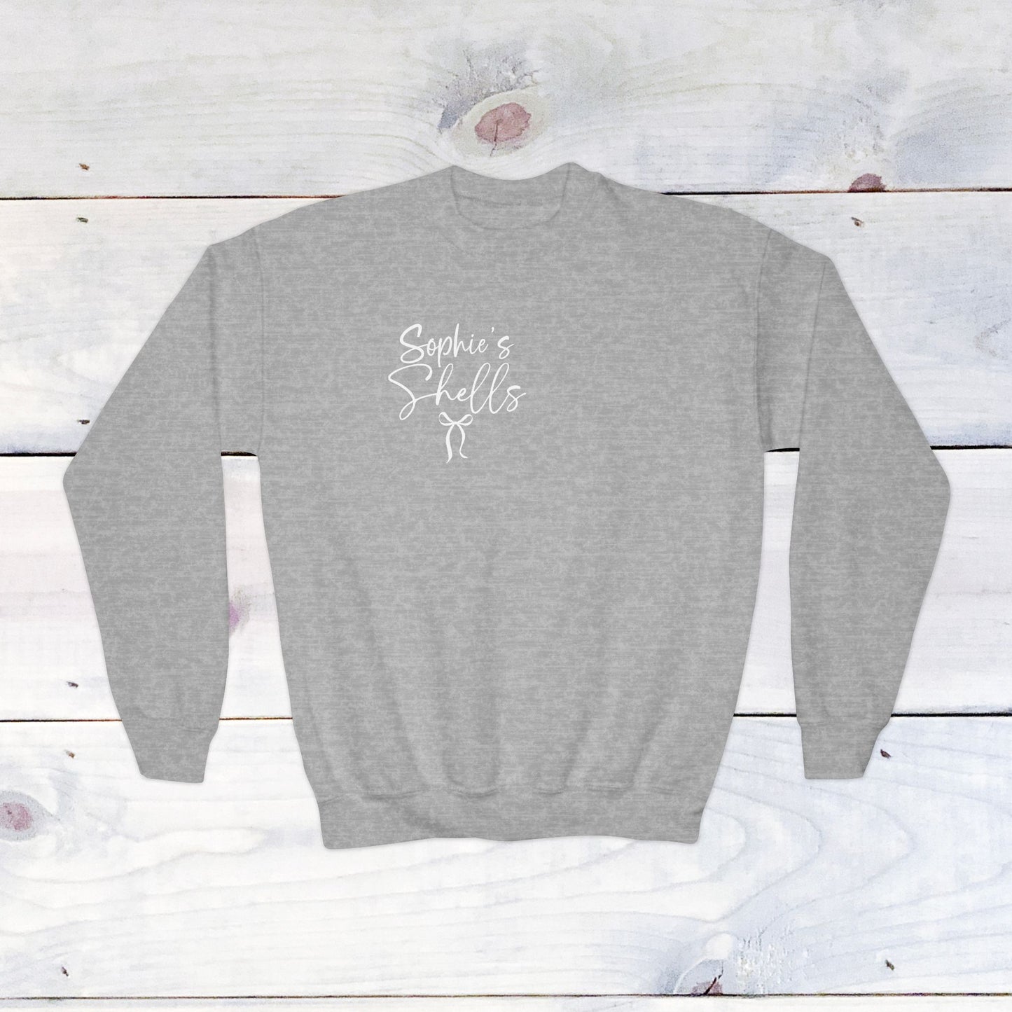 Custom 'Sophie's Shells' Youth Crewneck Sweatshirt