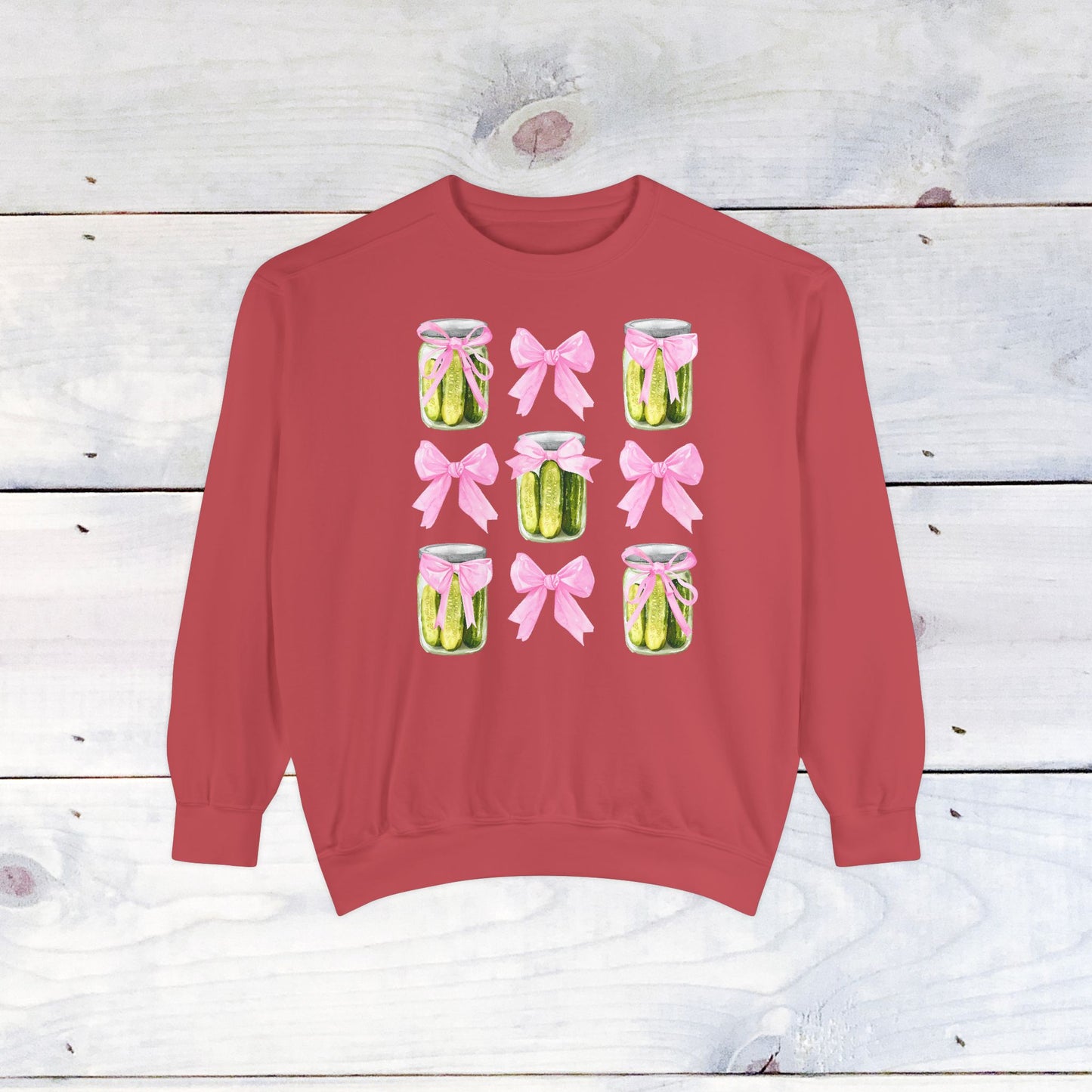 Pickles & Bows Adult Comfort Colors Sweatshirt