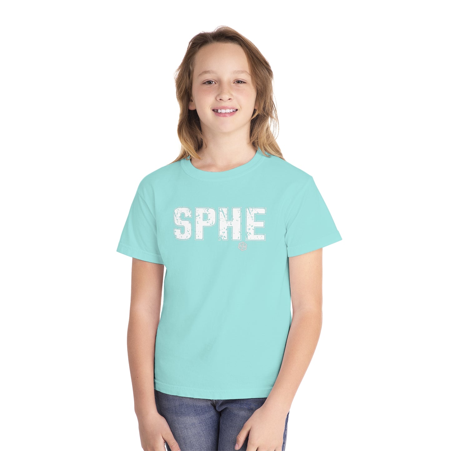 SPHE Youth Comfort Colors T . White Text