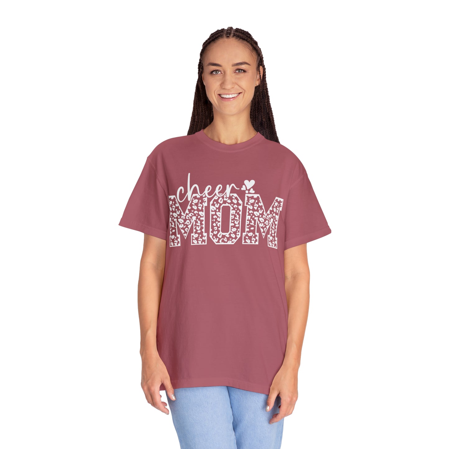 Cheetah Cheer Mom - Comfort Colors T