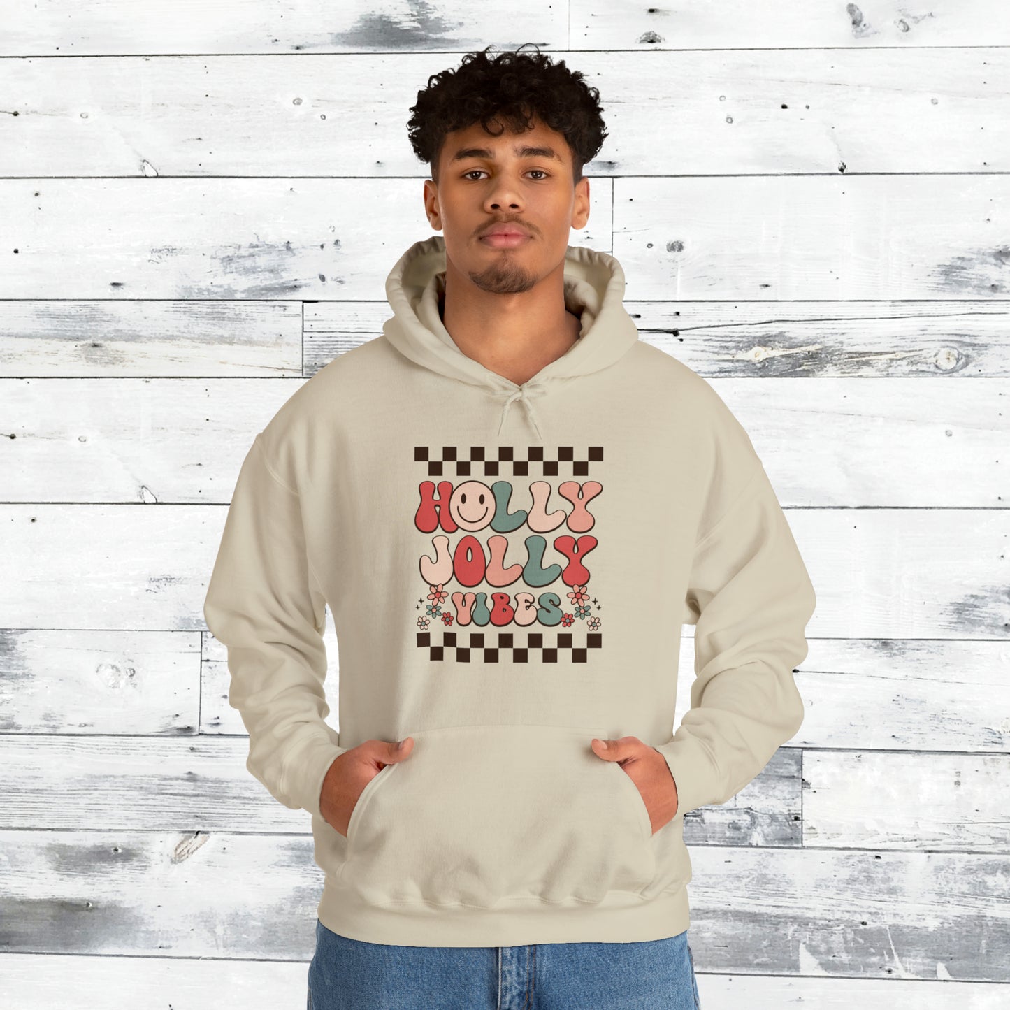 Holly Jolly Vibes Hoodie