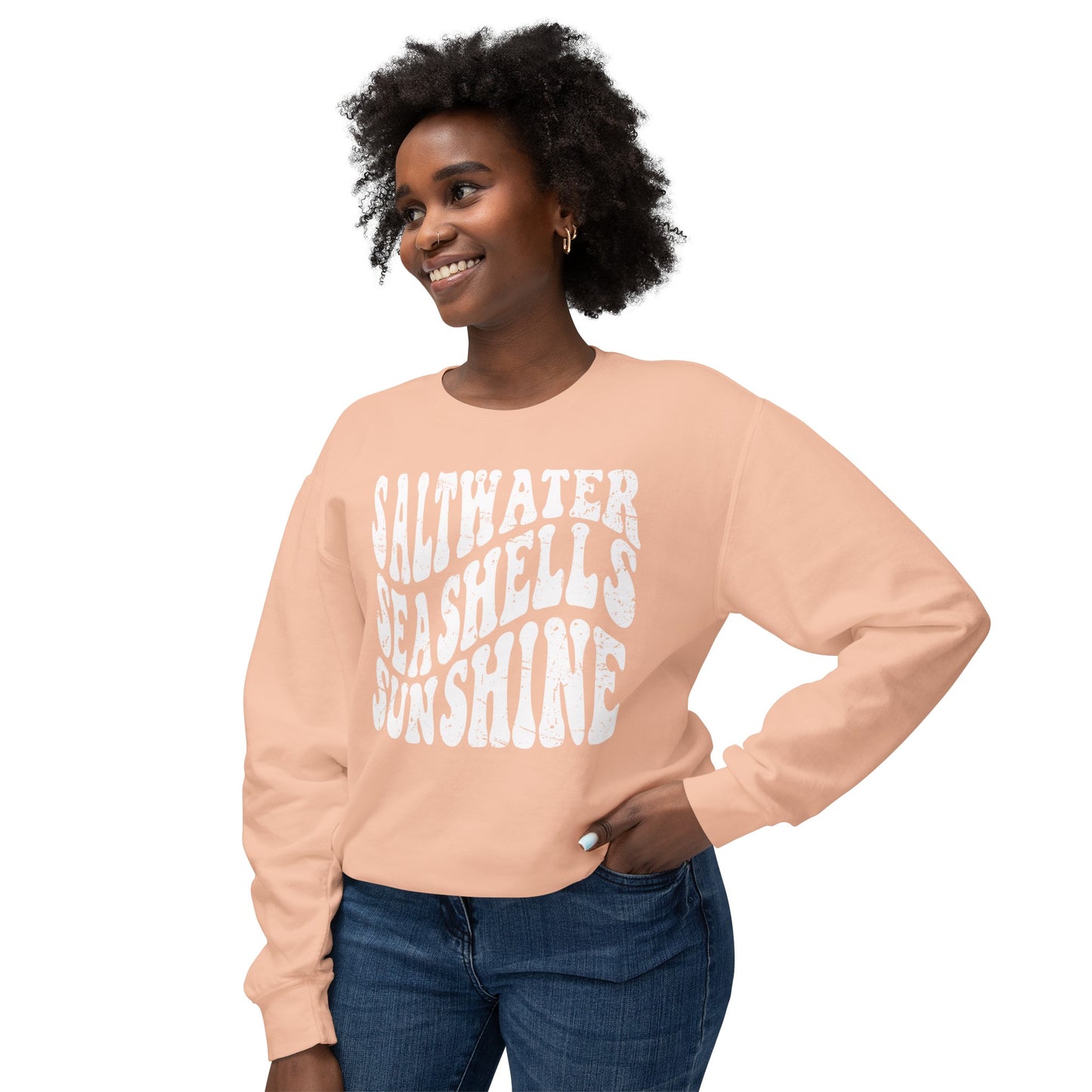 Sunshine, Seashells, Saltwater Comfort Colors Sweater