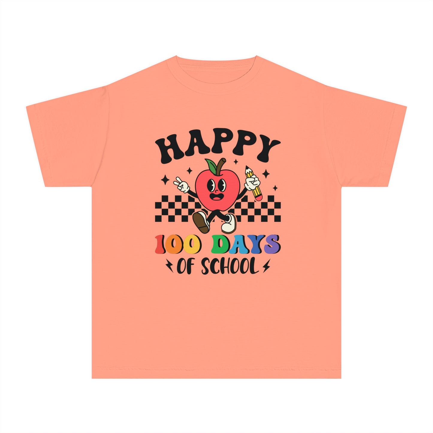 Youth Happy 100 Days Comfort Colors Tee