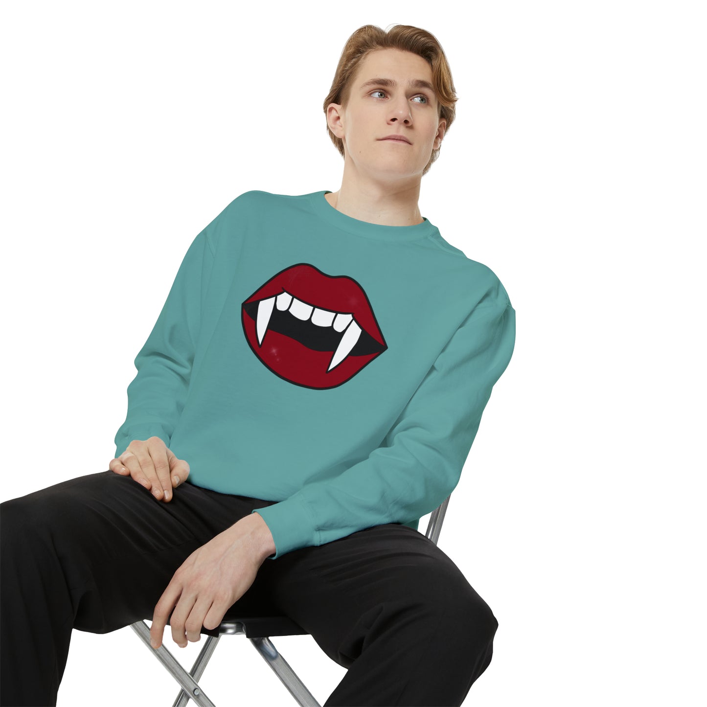 Vampire Fang Comfort Colors Sweater