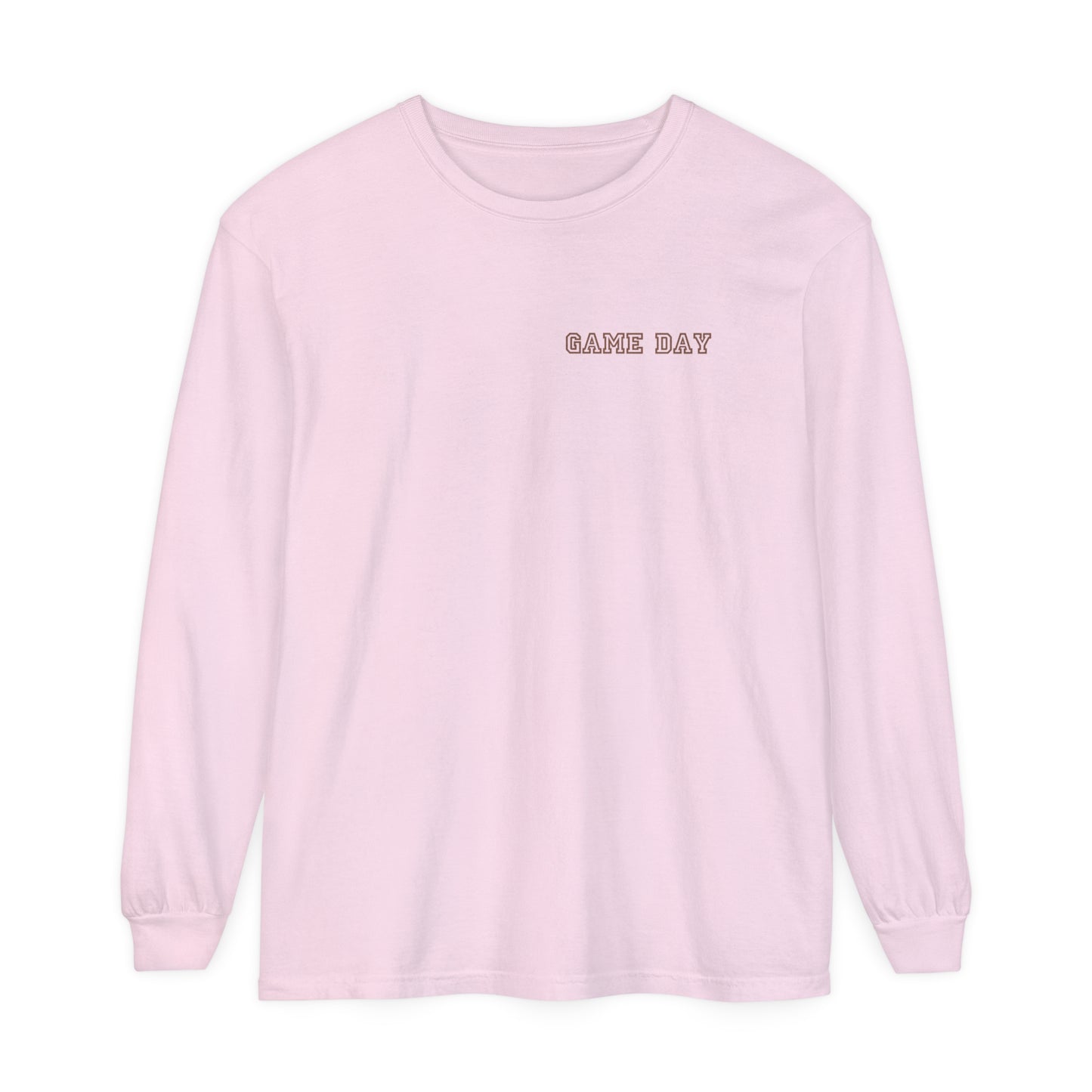Football Mom Long Sleeve Comfort Colors T Shirt