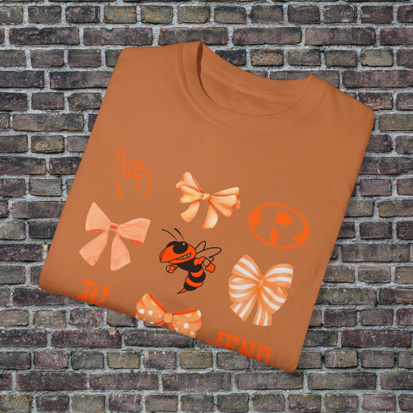 Rockwal Yellowjacket Bow Comfort Colors T