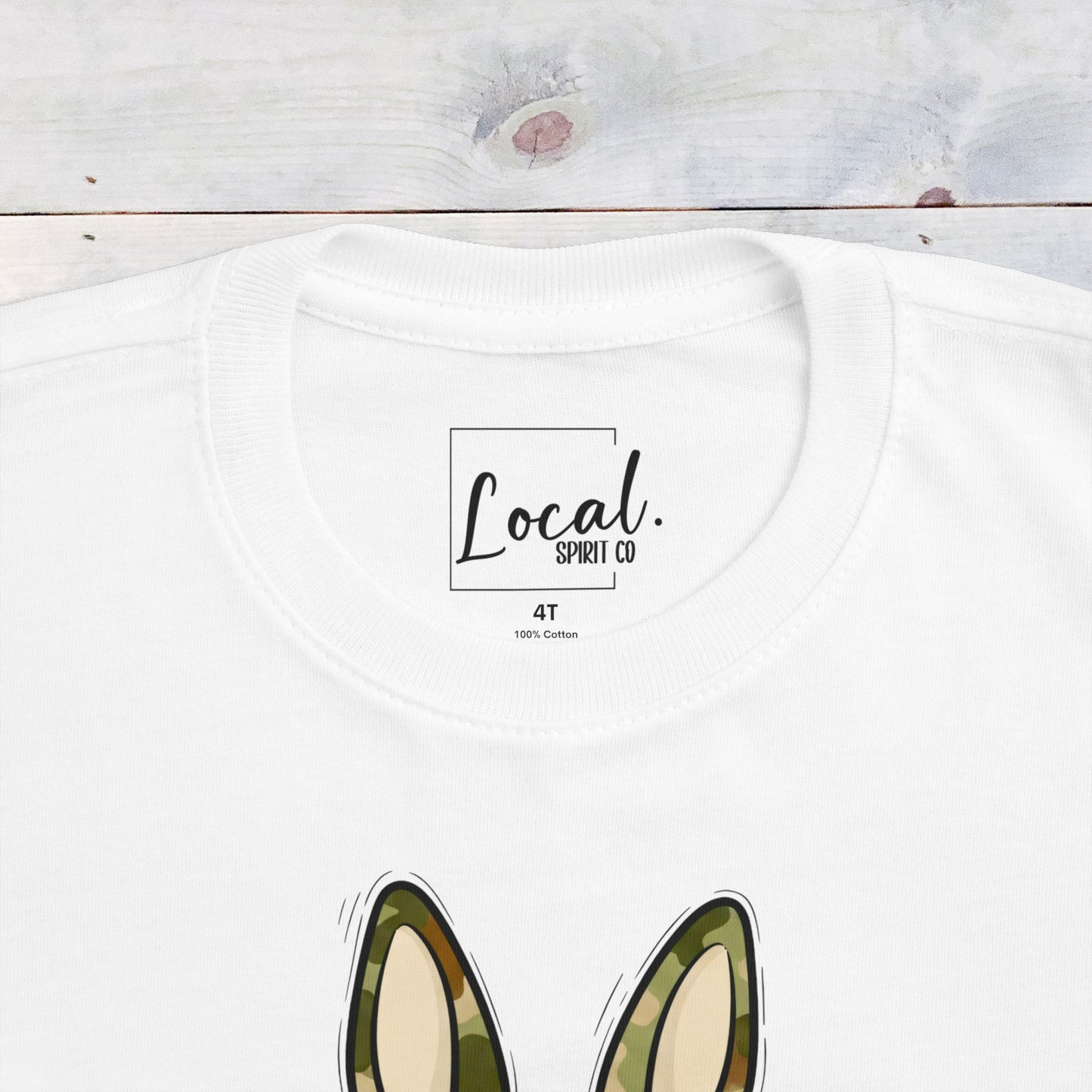 Camo Bunny Toddler Shirt
