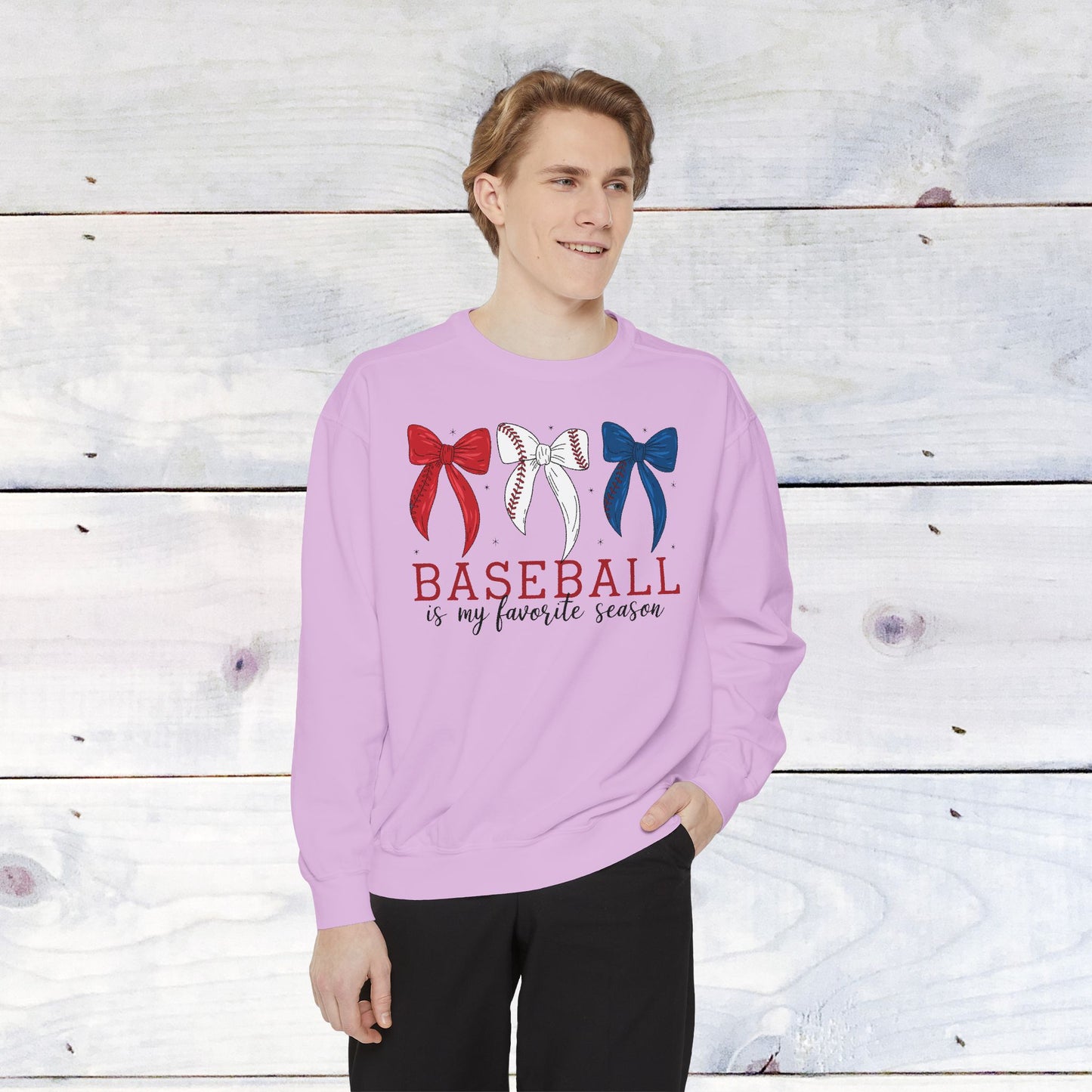 Baseball is my Favorite Season Comfort Color Sweatshirt