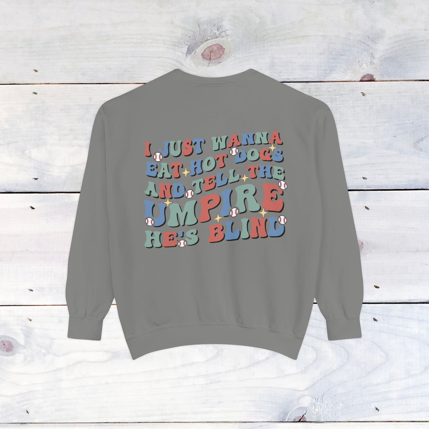 Baseball Mom Comfort Color Sweatshirt
