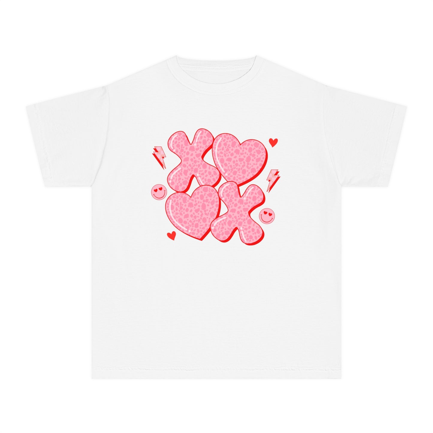 XOXO Cheetah Youth Comfort Colors Tee