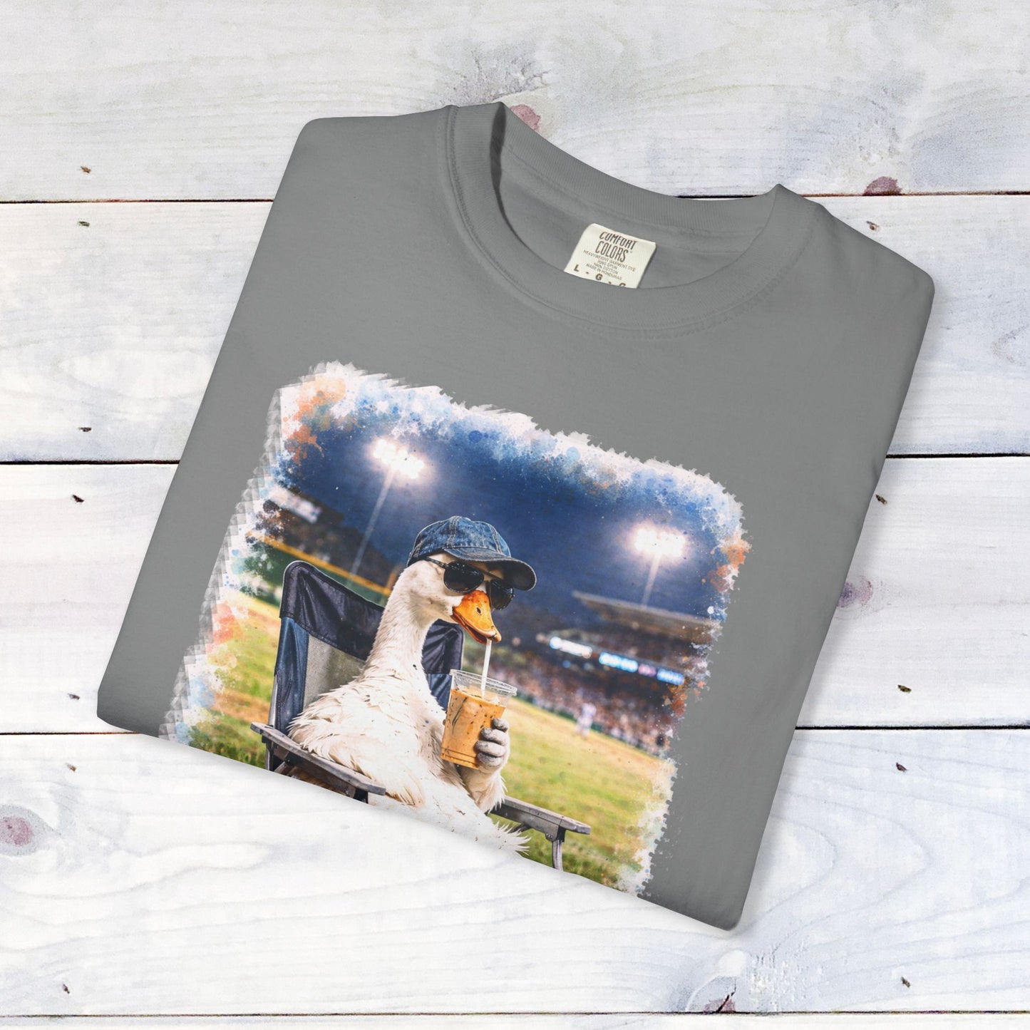 'I Live Here Now' Baseball Stadium Goose Comfort Colors Unisex T-Shirt