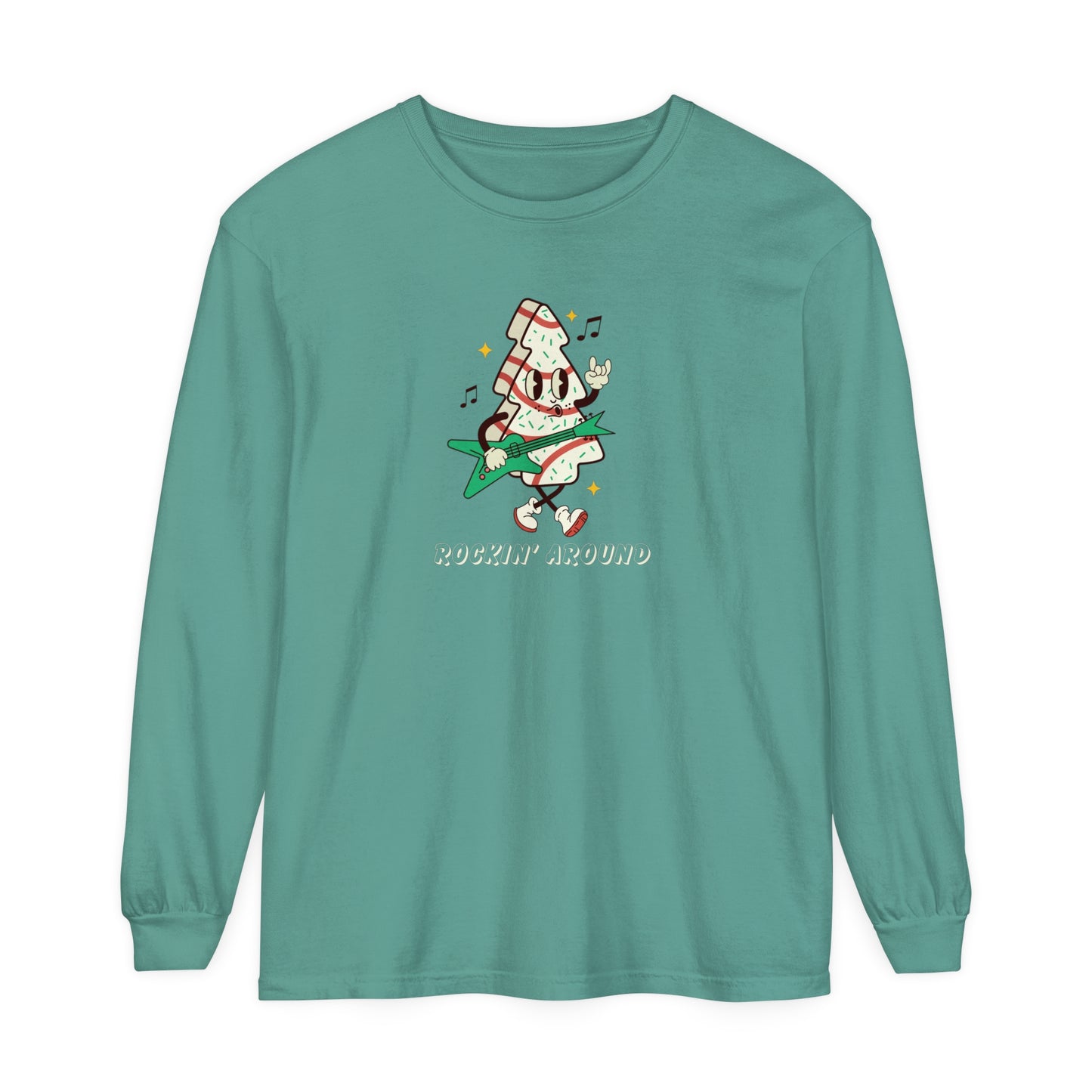 Rockin' Around the Christmas Tree  Comfort Colors Long Sleeve T-Shirt
