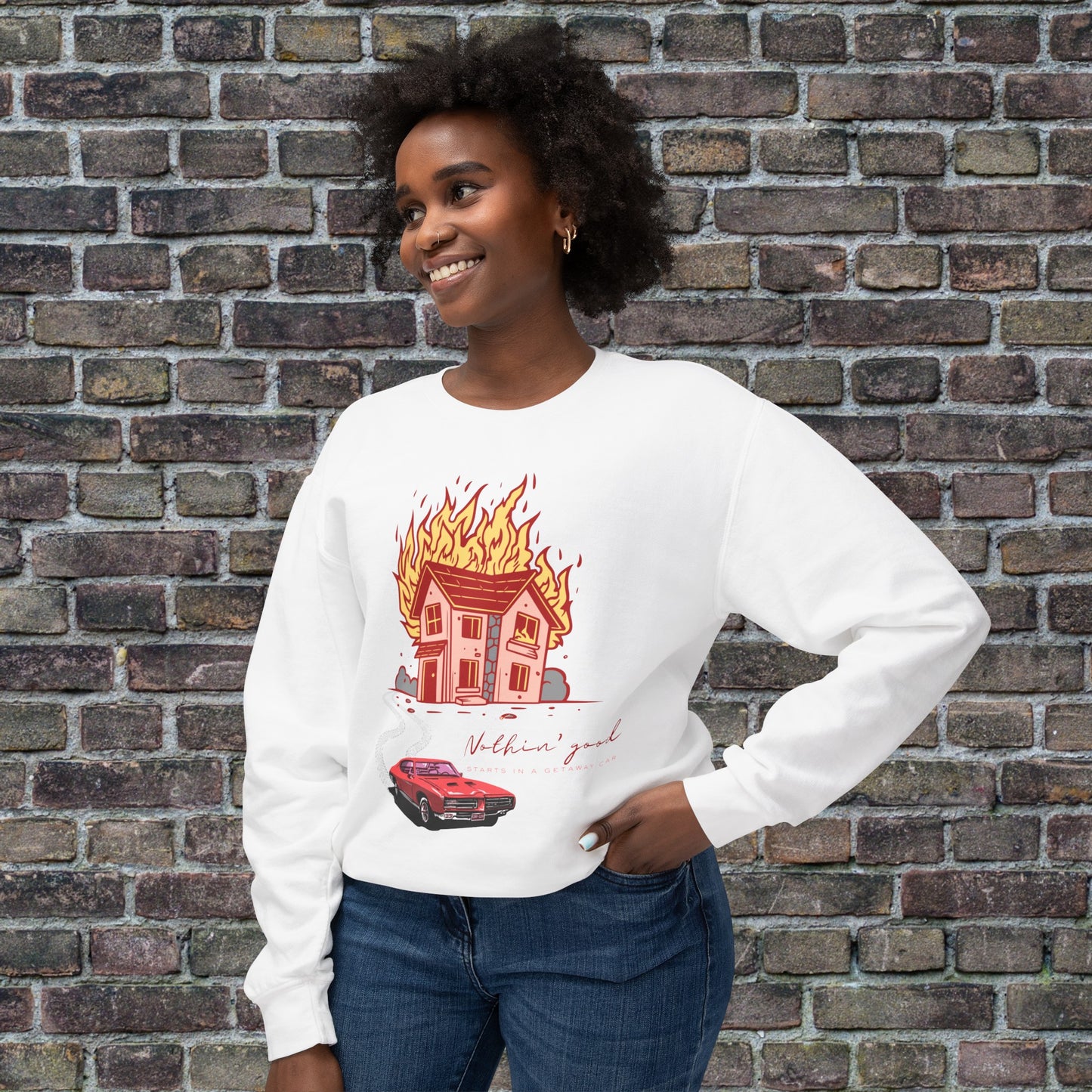 House on Fire, Getaway Car - Comfort Colors Sweater