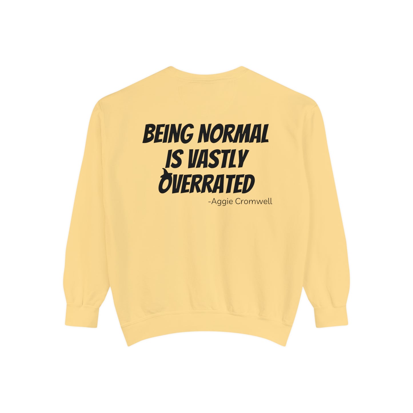 Skull Front, Vastly Overrated Back - Comfort Colors Pullover - Multi Color Options