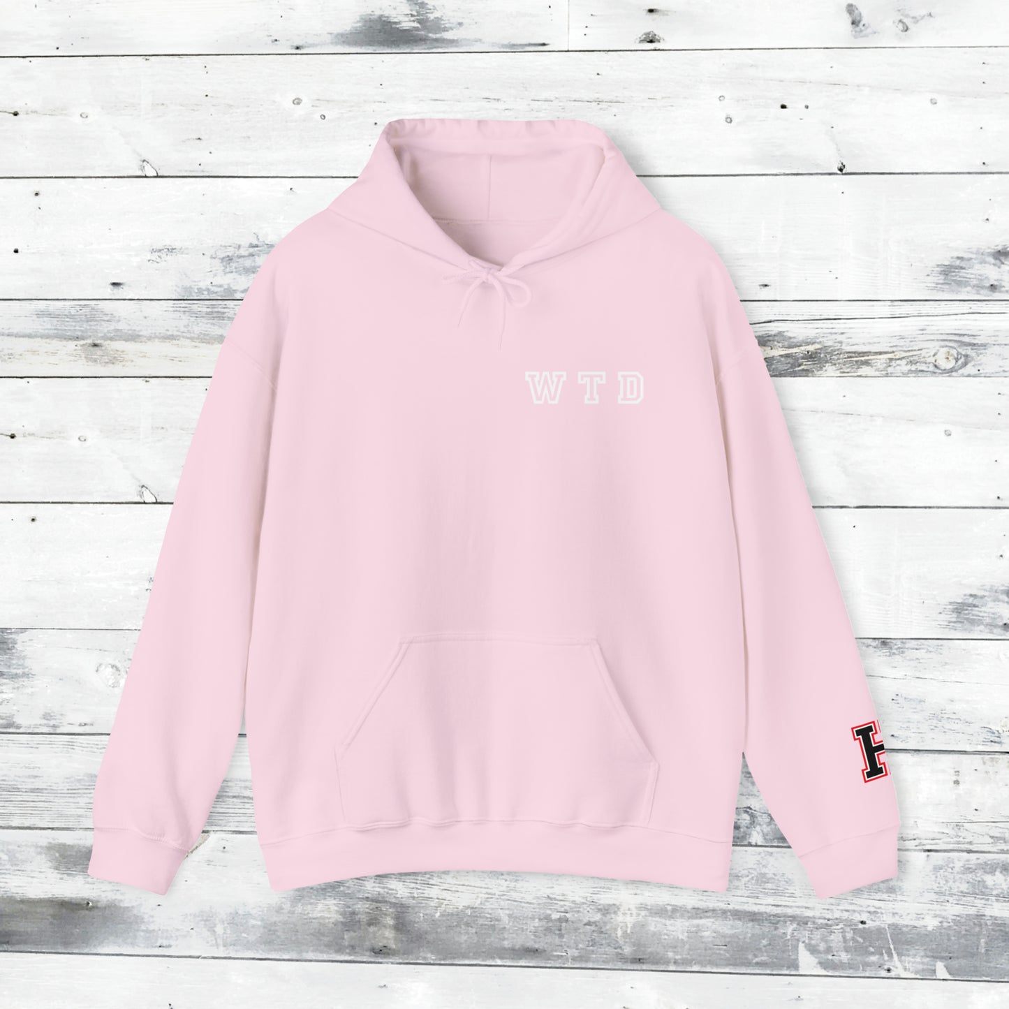 Heath Hawks WTD front Southside Strong back - H Cuff  - Hoodie