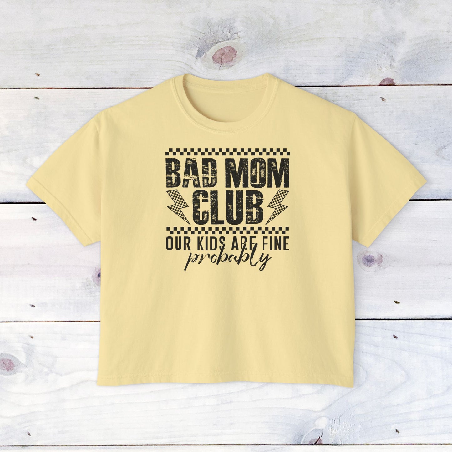 Bad Mom Club Tee - Comfort Colors Women's Boxy T‑Shirt
