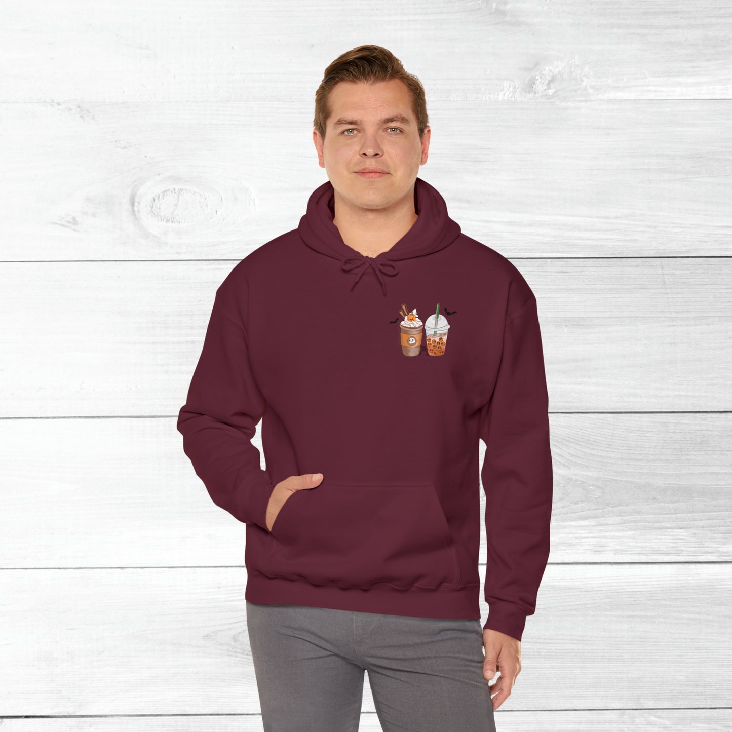 Halloween Coffee Hoodie - Hocus Pocus I need Coffee to Focus Back