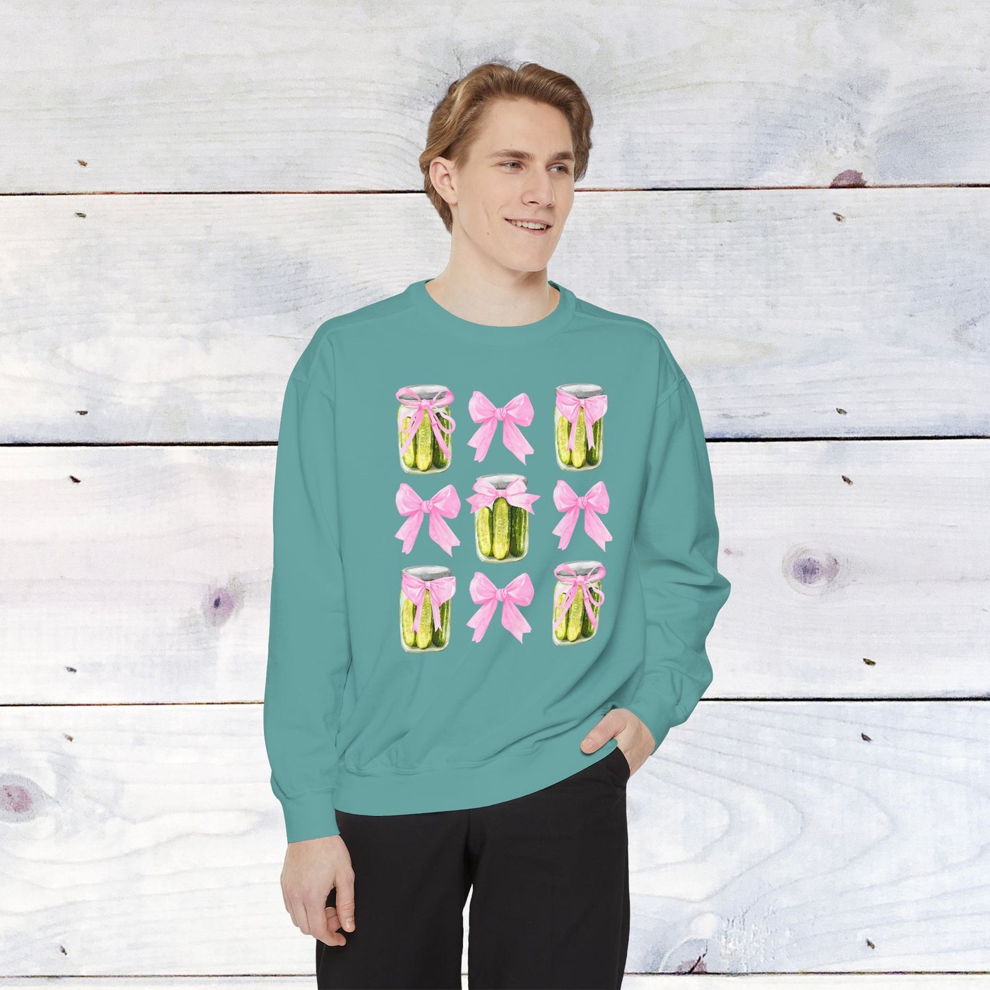 Pickles & Bows Adult Comfort Colors Sweatshirt