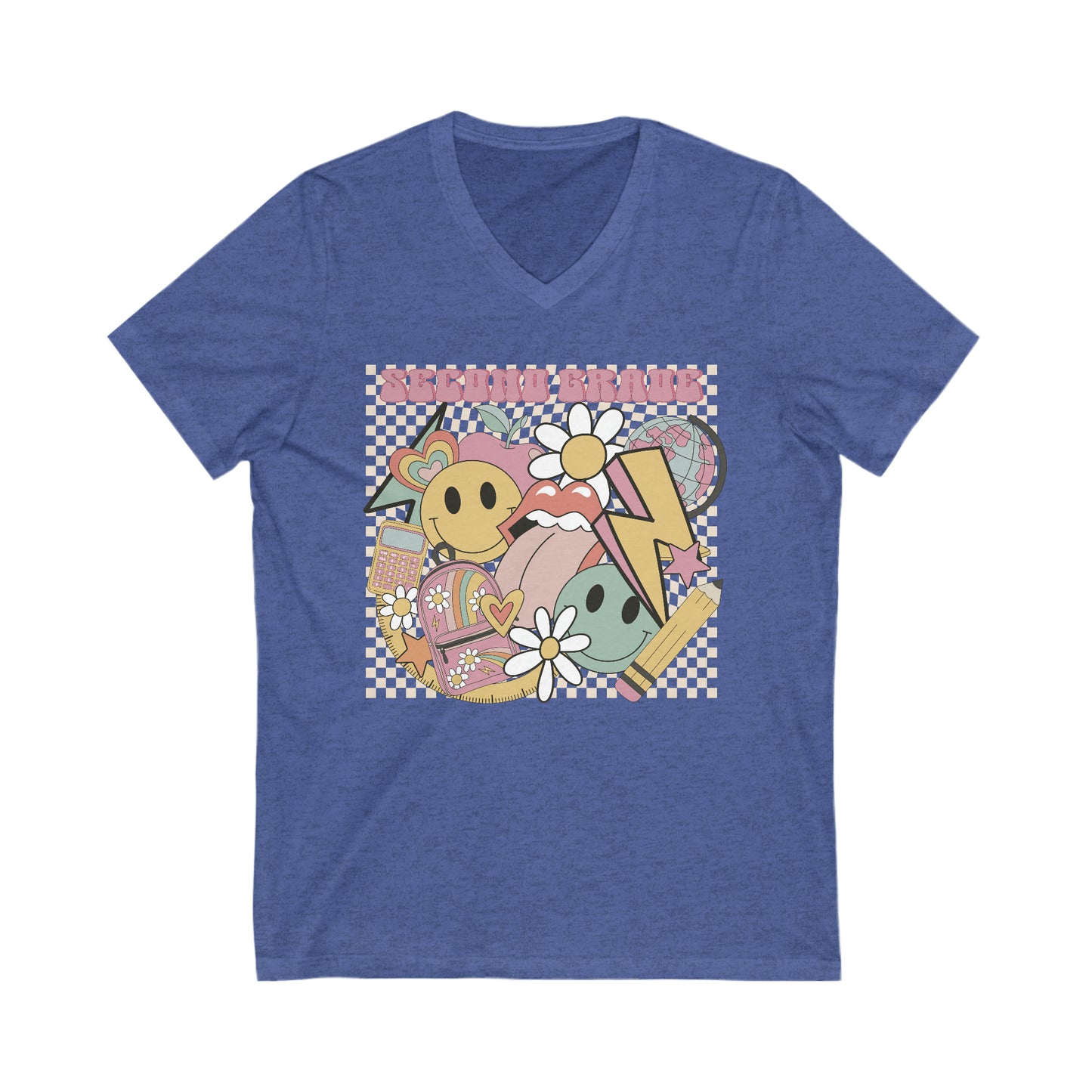 Second Grade Fun Unisex V-Neck Tee