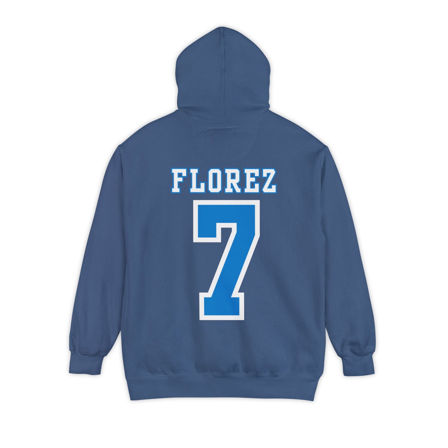 Custom Stallions Mom #7 Florez Comfort Colors Hoodie