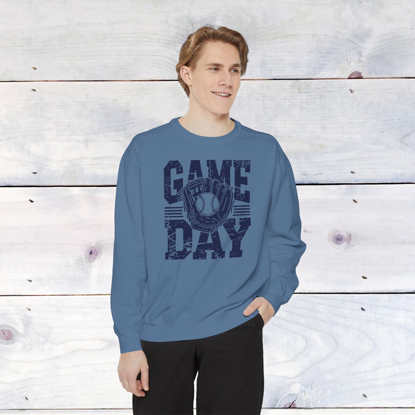 Navy Game Day Comfort Colors Sweater