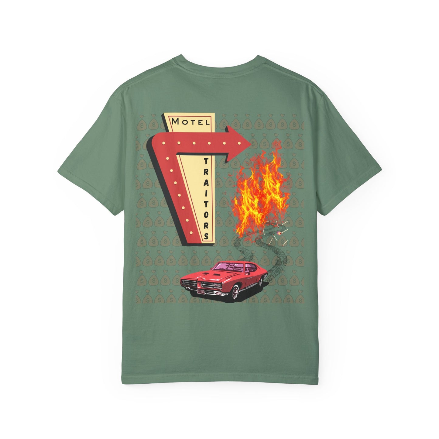 Motel Traitors - Taylor Swift Comfort Colors Shirt - Main Graphic on back